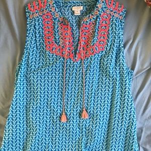 J. Crew sleeveless blouse